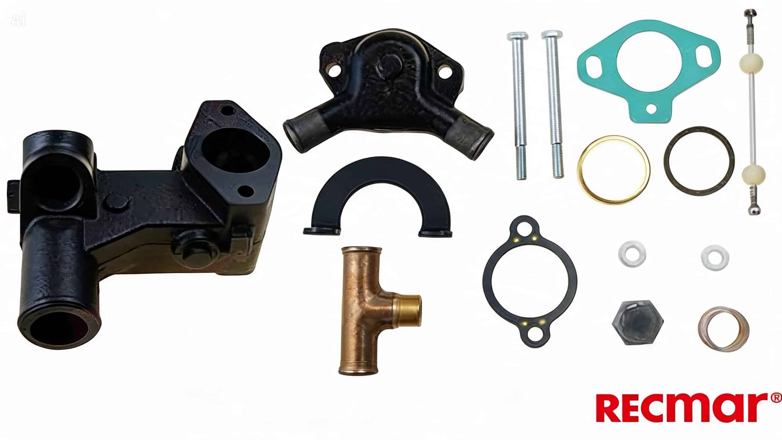 REC87290A23 - Kit boitier de thermostat Mercruiser V6 et V8