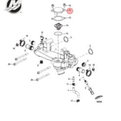 BK-8M0073879 - Couvercle thermostat Mercruiser 8M0073879